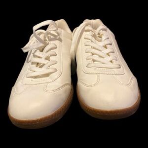 ASOS White Tennis Sneakers with Tan Sole